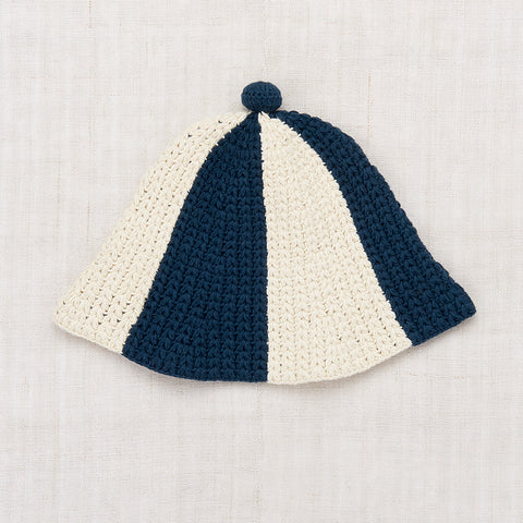 NEW Spring Summer 2024 Misha & Puff Baby & Kid's Crochet Tulip Hat Midnight Stripe | BIEN BIEN bienbienshop.com