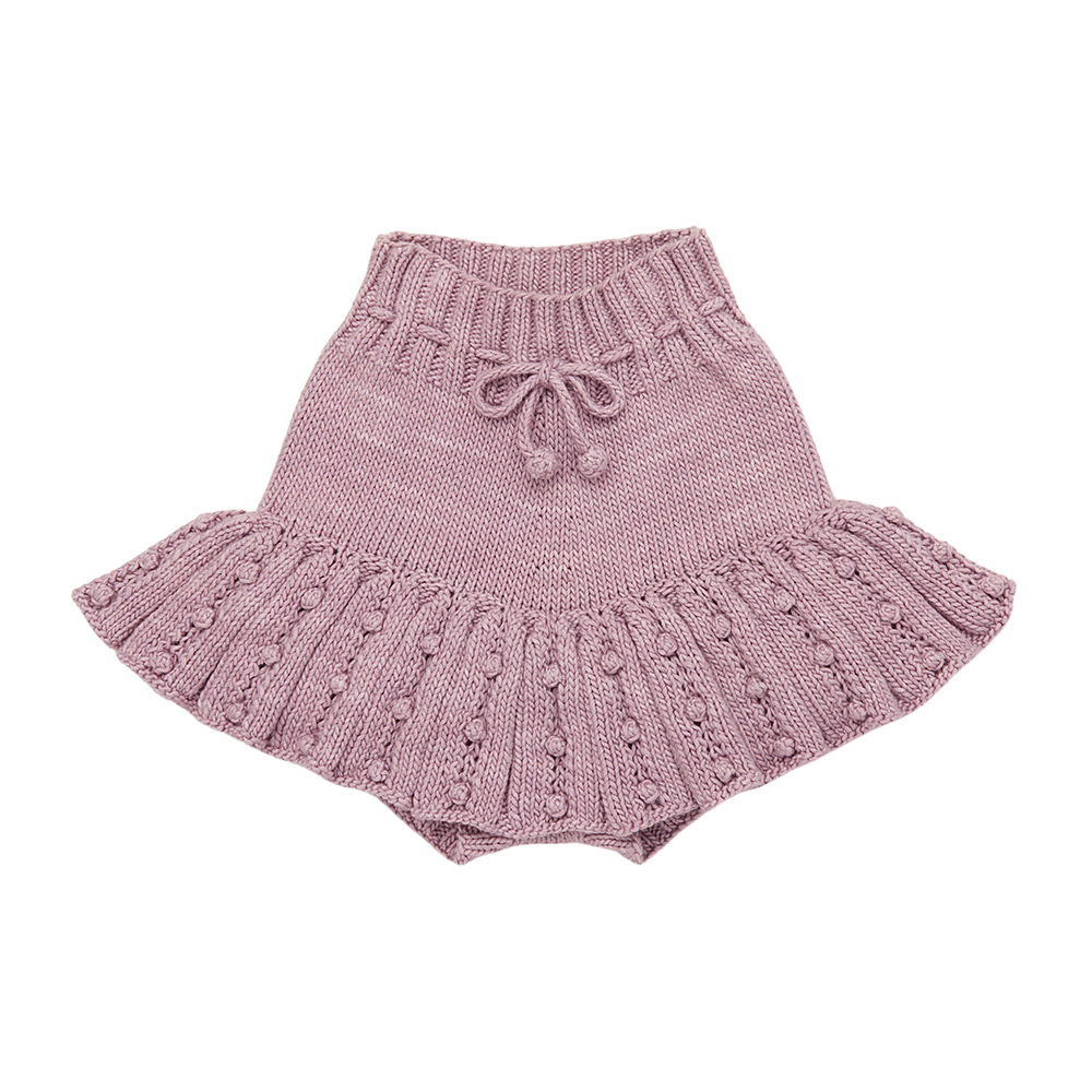 Eyelet Popcorn Skating Skirt
