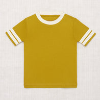 Misha & Puff Kid's Rec Tee Pistachio Yellow White Pima Cotton | BIEN BIEN bienbienshop.com