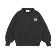 Main Story UK Kid's Polo Pullover Sweatshirt Phantom | BIEN BIEN