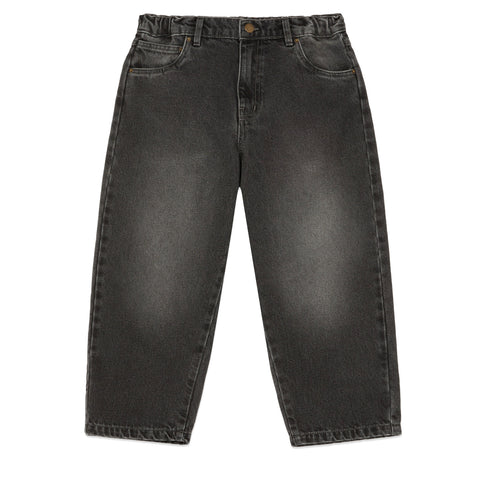 Main Story UK Kid's Baggy Jean Black Faded | Organic Cotton | BIEN BIEN