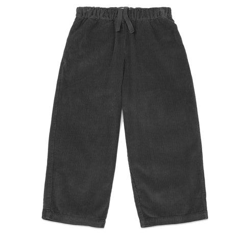 Main Story Periscope dark grey corduroy pants on a white background