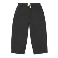 Main Story Lounge Pants in Phantom dark grey organic cotton with an ivory drawstring on a white background