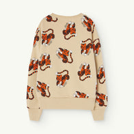 NEW Spring/Summer 2024 The Animals Observatory Bear Kid's Sweatshirt Beige Tiger | BIEN BIEN bienbienshop.com
