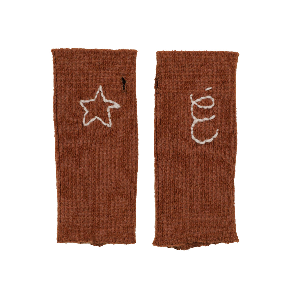 Tambere Alyth Kid's Knit Arm & Leg Warmer Brown  | BIEN BIEN