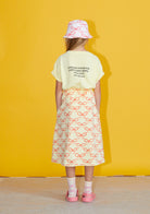 NEW Weekend House Kids Flared Pink Bows Children's Skirt Soft Yellow | BIEN BIEN bienbienshop.com