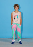 NEW Weekend House Kids Rainbow Kid's Sleeveless Tank Top Dusty Pink | BIEN BIEN bienbienshop.com