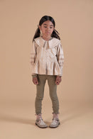 Apolina Priscilla Children Embroidered Top Biscuit Cotton | BIEN BIEN bienbienshop.com