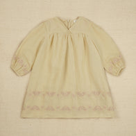 Apolina Willow Children's Embroidered Midi Dress Pale Pear | BIEN BIEN bienbienshop.com