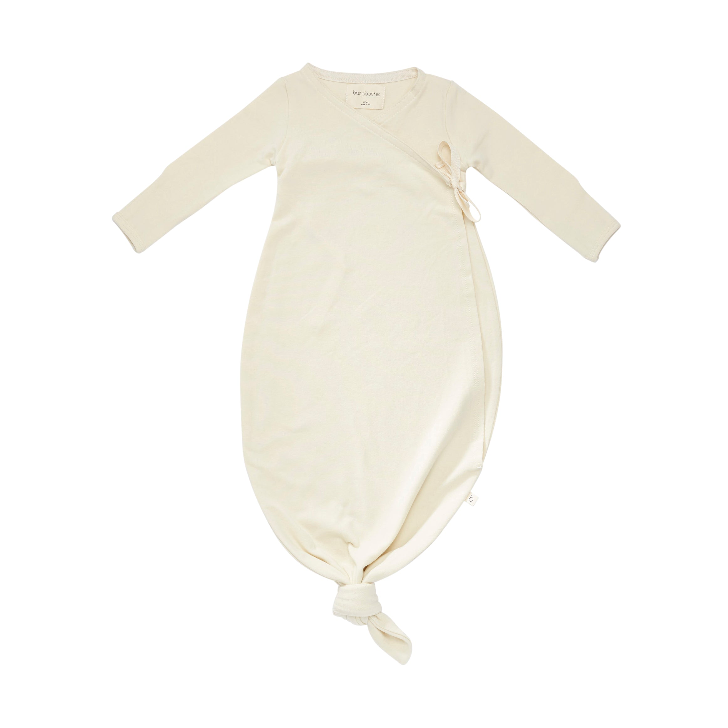 Bacabuche Organic Summer Kimono Gown Natural Unisex Baby | BIEN BIEN
