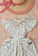 SALE Bonjour Diary Reina Kid's Apron Dress Pastel Flowers | BIEN BIEN bienbienshop.com