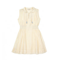 Caramel London Brezel Girl's Dress in Pale Yellow | BIEN BIEN