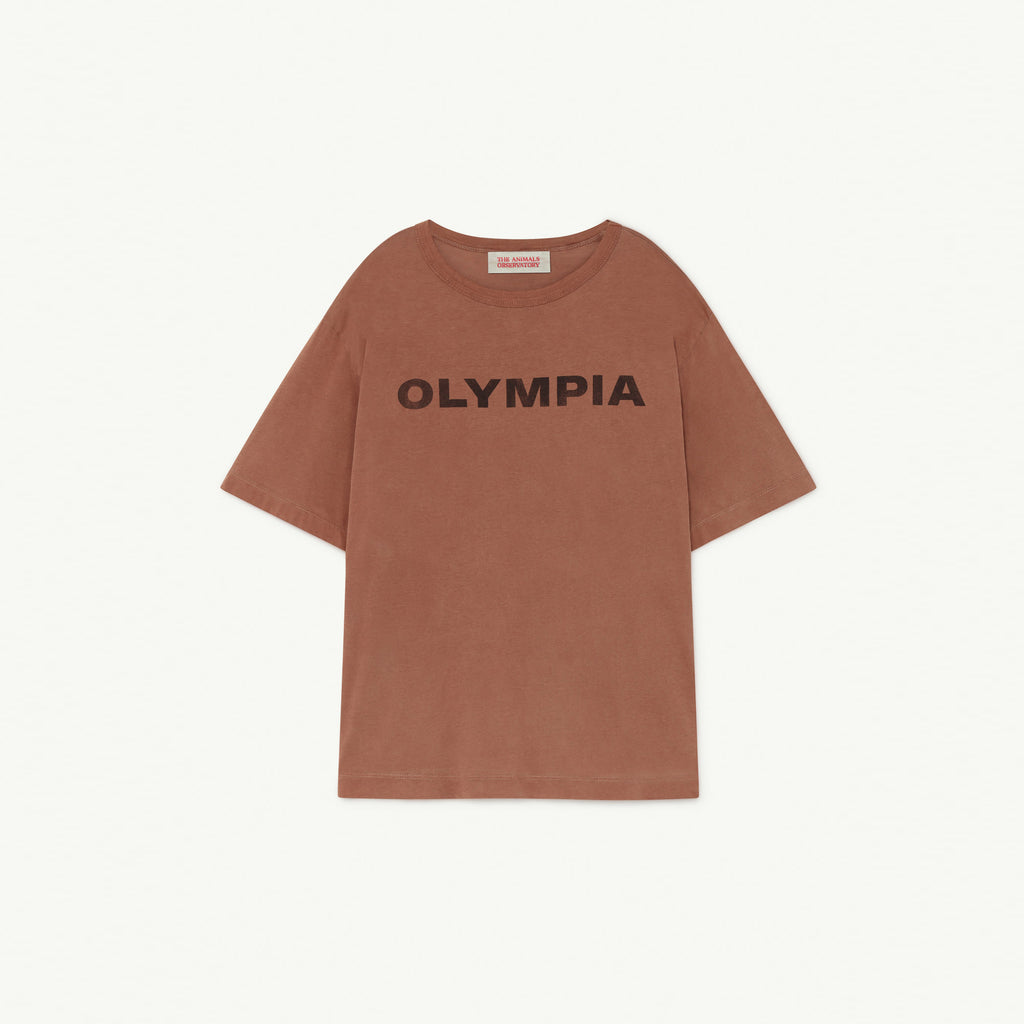 NEW The Animals Observatory Rooster Kid's Oversize Tee Brown Olympia