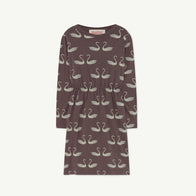 NEW The Animals Observatory Crab Kid's Dress Deep Brown Swans