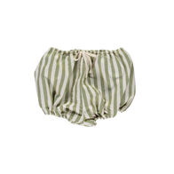 NEW LiiLU Stripe Baby Bloomer Olive Stripes | BIEN BIEN bienbienshop.com