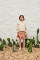 NEW LiiLU Denim Petra Puff Sleeve Kid's Jacket Ecru | BIEN BIEN bienbienshop.com