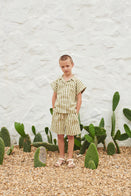 NEW LiiLU Kid's Pull-On Bermuda Short Olive Stripe  BIEN BIEN bienbienshop.com