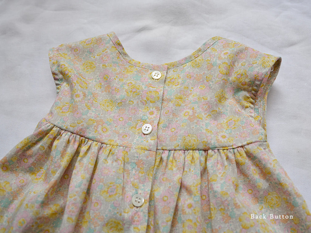 Makié Trish Baby & Kid's Dress Yellow/Pink Flower Cotton | BIEN BIEN www.bienbienshop.com