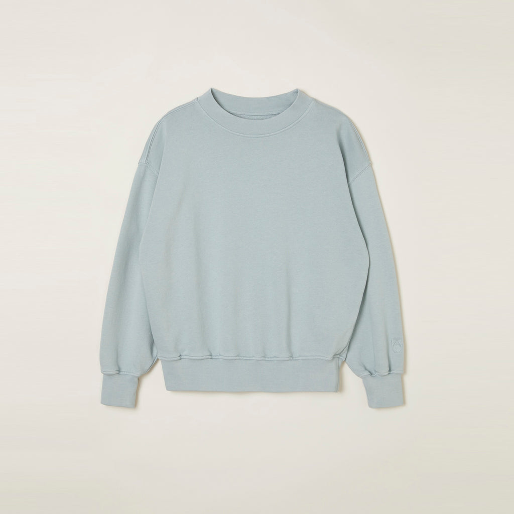 NEW Main Story Kid's Oversized Cotton Jersey Fleece Sweatshirt Quarry | BIEN BIEN bienbienshop.com