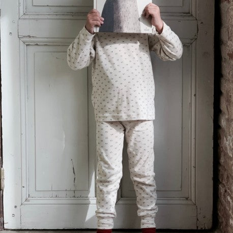 Poudre Organic Arbousier Kid's Pyjama Set Coeurs Carafe | BIEN BIEN 