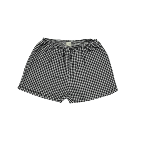 Poudre Organic Cardamome Kid's Shorts Vichy Gingham | BIEN BIEN 
