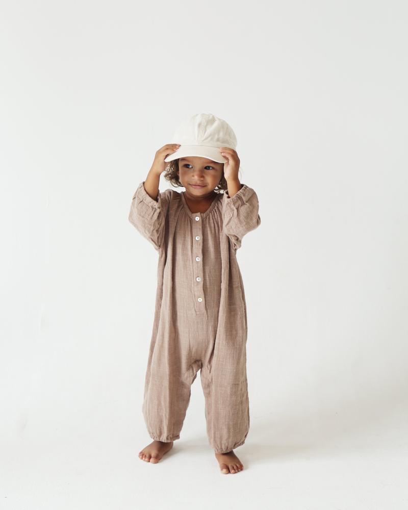 Peach baby romper 2025