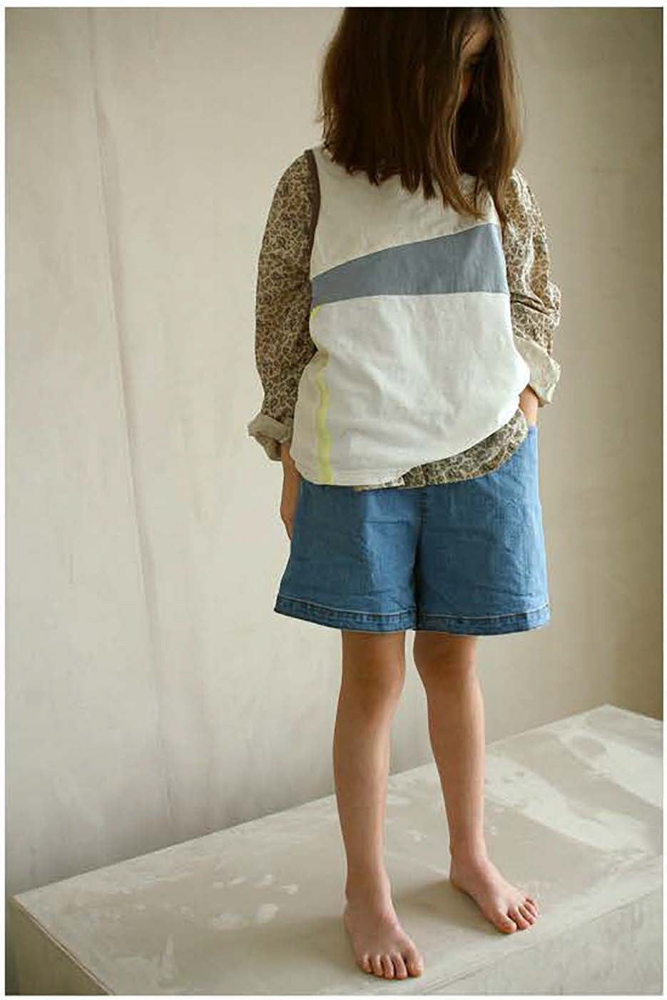 Tambere Becky Kid's Buttondown Shirt Beige Paisley Cotton | BIEN BIEN www.bienbienshop.com