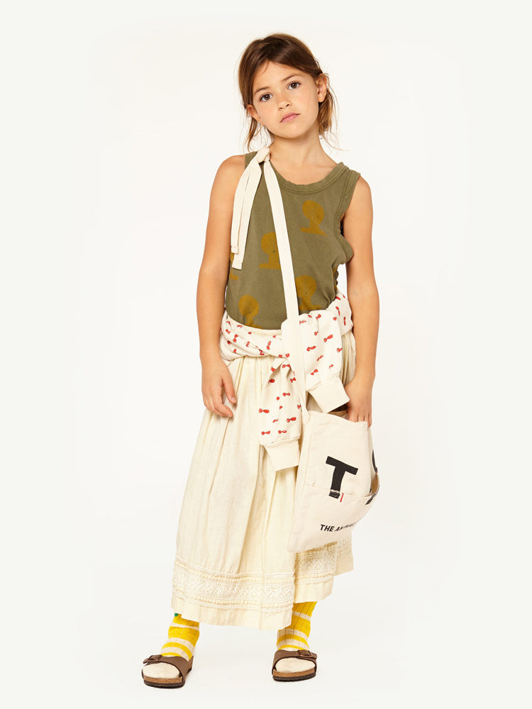 The Animals Observatory Firefly Kid's Skirt in Raw White | BIEN BIEN