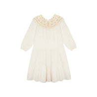 The New Society Artemisa Kid's Dress Vanilla Crochet | BIEN BIEN bienbienshop.com