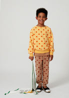 New Weekend House Kids Dots Jogger Lounge Pant Camel Red | BIEN BIEN bienbienshop.com